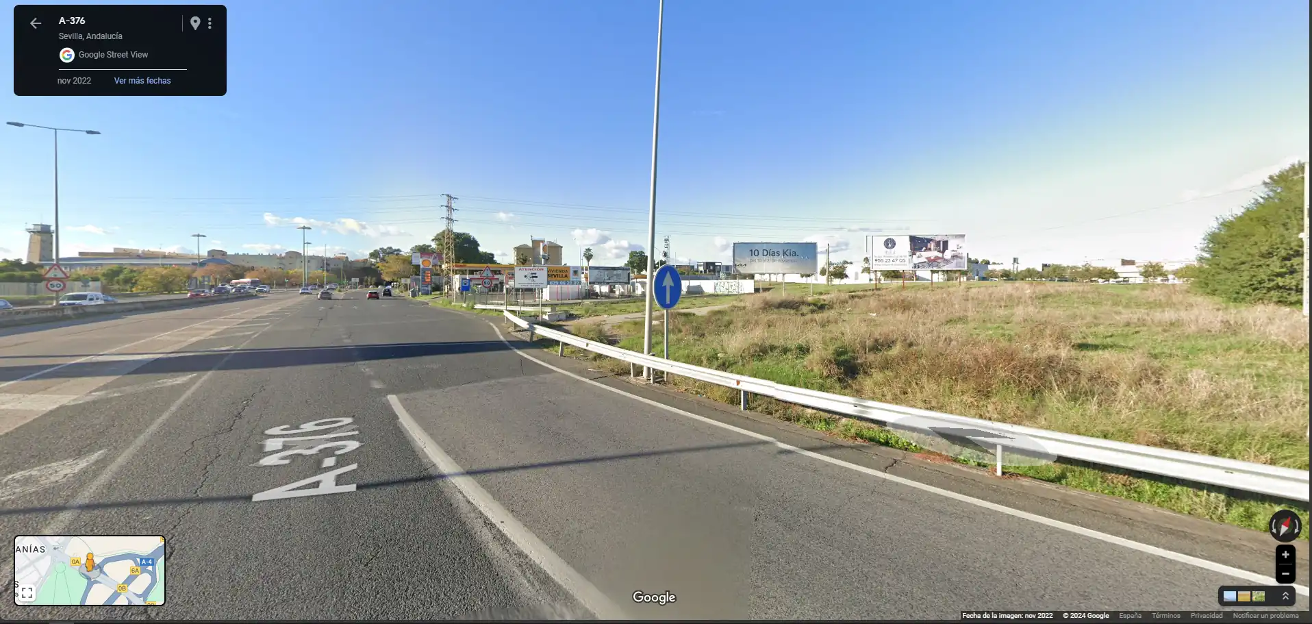 AUTOVÍA UTRERA ENTRADA SEVILLA JUNTO GASOLINERA CRUCE SU EMINENCIA